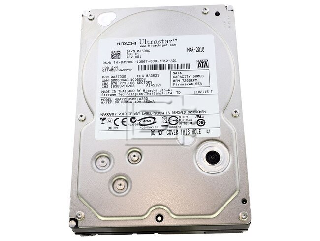HGST HUA721050KLA330 J598C 0J598C 0A35770 0A36141 SATA Hard Drive Image 2 image