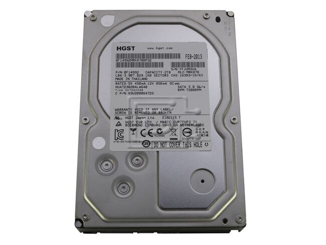 HGST HUA723020ALA640 SATA Hard Drive Image 1 image