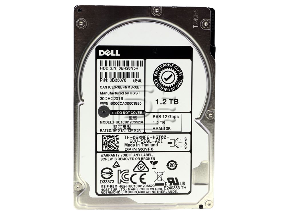 HGST HUC101812CSS204 0B31856 87GNY 087GNY SAS Hard Drives Image 2 image