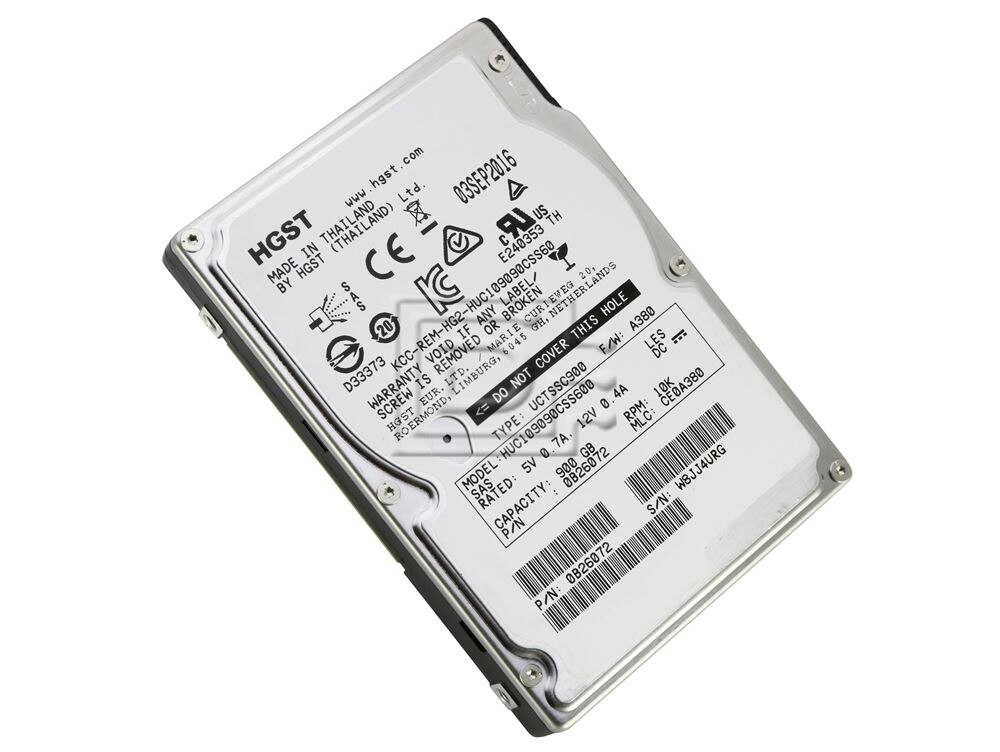 HGST Ultrastar C10K900 HUC109090CSS600 900GB 10,000 RPM 6Gbps 512K