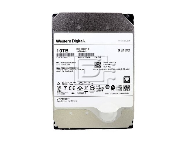 Western Digital HUH721010ALE600 0F27460 0F27452 0F27604 YRD19 0YRD19 10TB 7.2K Power Disable SATA Hard Drive Image 2 image