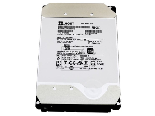 HGST HUH721010ALN600 0F27502 SATA Hard Drive Image 1 image