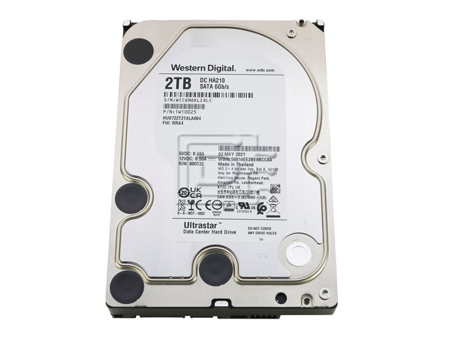 Western Digital HUS722T2TALA604 1W100025 1W10002 HA210 SATA Hard Drive image 1