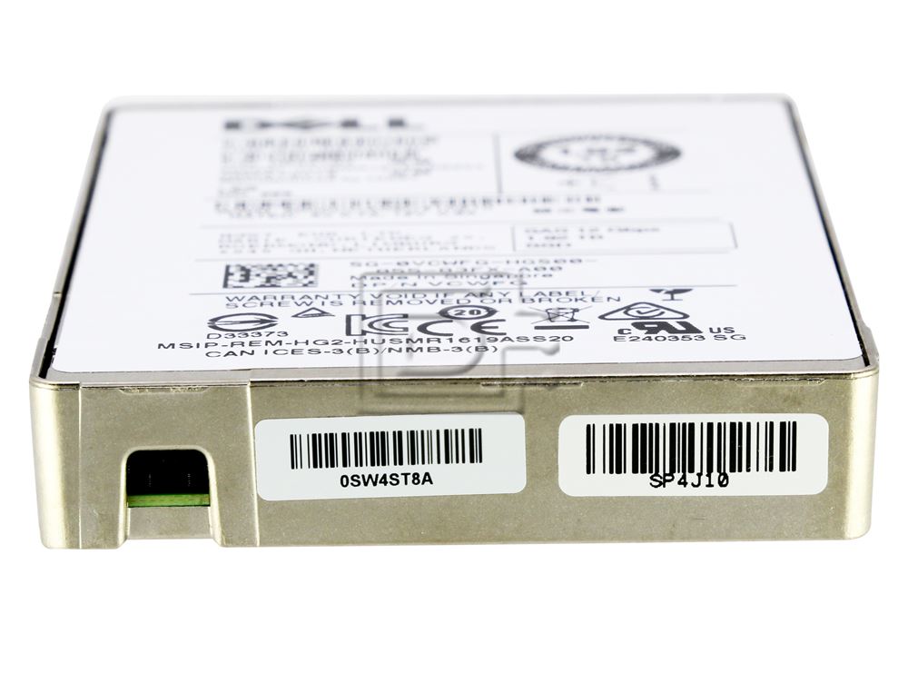 HGST HUSMR1619ASS204 VCWFG 0VCWFG 0B34793 SAS Solid State Drive Image 3 image