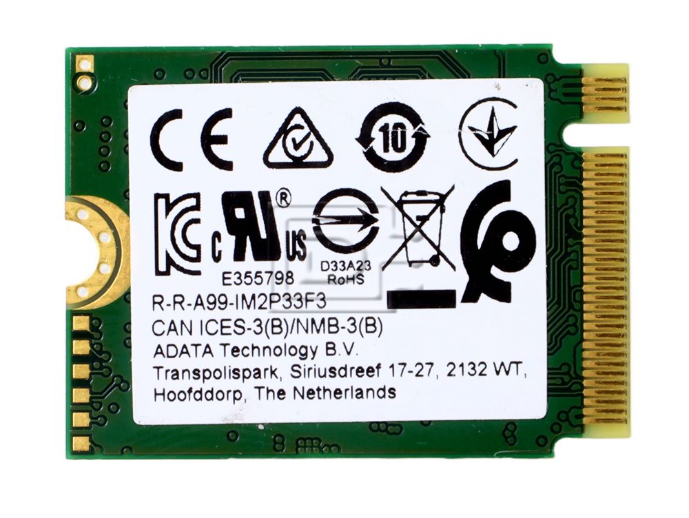 内蔵型SSD ADATA IM2P33F-512G 512GB SSD Dell RWMDR 0RWMDR ADATA IM2P33F3-512G2 512GB PCIe 3.0 x4 NVMe M.2