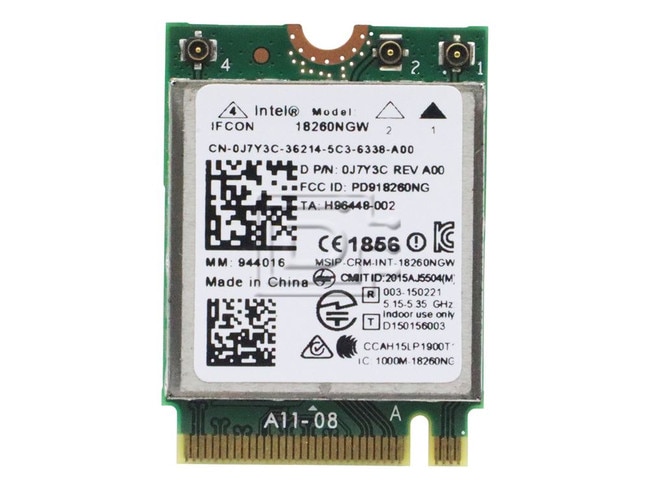 INTEL 18260NGW J7Y3C Wireless Network Card Image 1 image