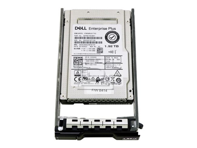 Dell Equallogic Compellent JKD4K 0JKD4K 03C8C6 3C8C6 KPM5WRUG1T92 SDFBE75DUB01 1.92TB SAS FIPS SSD for SCv3020 Image 1 image