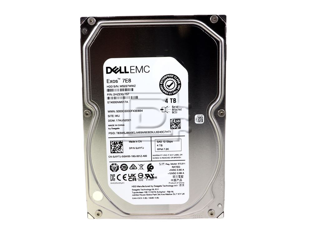 Seagate ST4000NM017A JVYTJ 0JVYTJ Dell 4TB SAS Hard Drive Image 2 image
