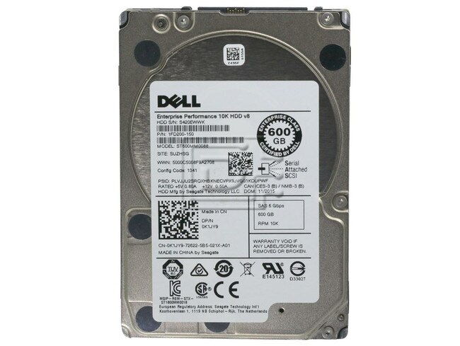 Dell ST600MM0088 1FD200-150 K1JY9 0K1JY9 SAS Hard Drive Image 2 image
