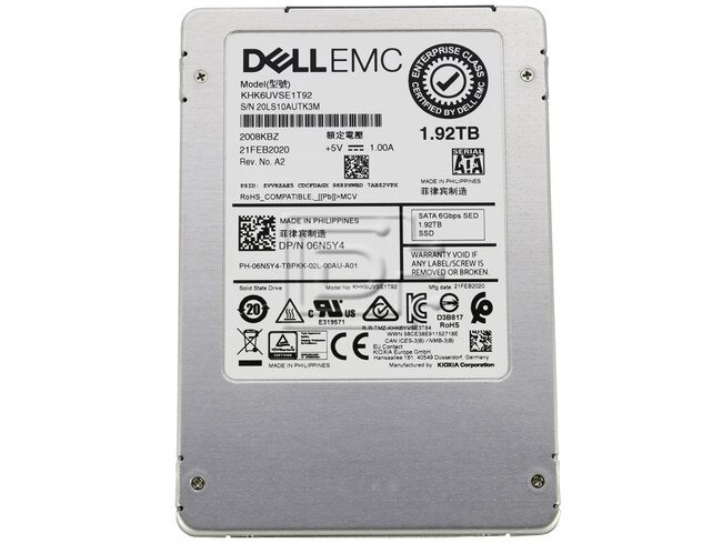 HGST KHK6UVSE1T92 6N5Y4 06N5Y4 SATA Solid State Drive Image 1 image