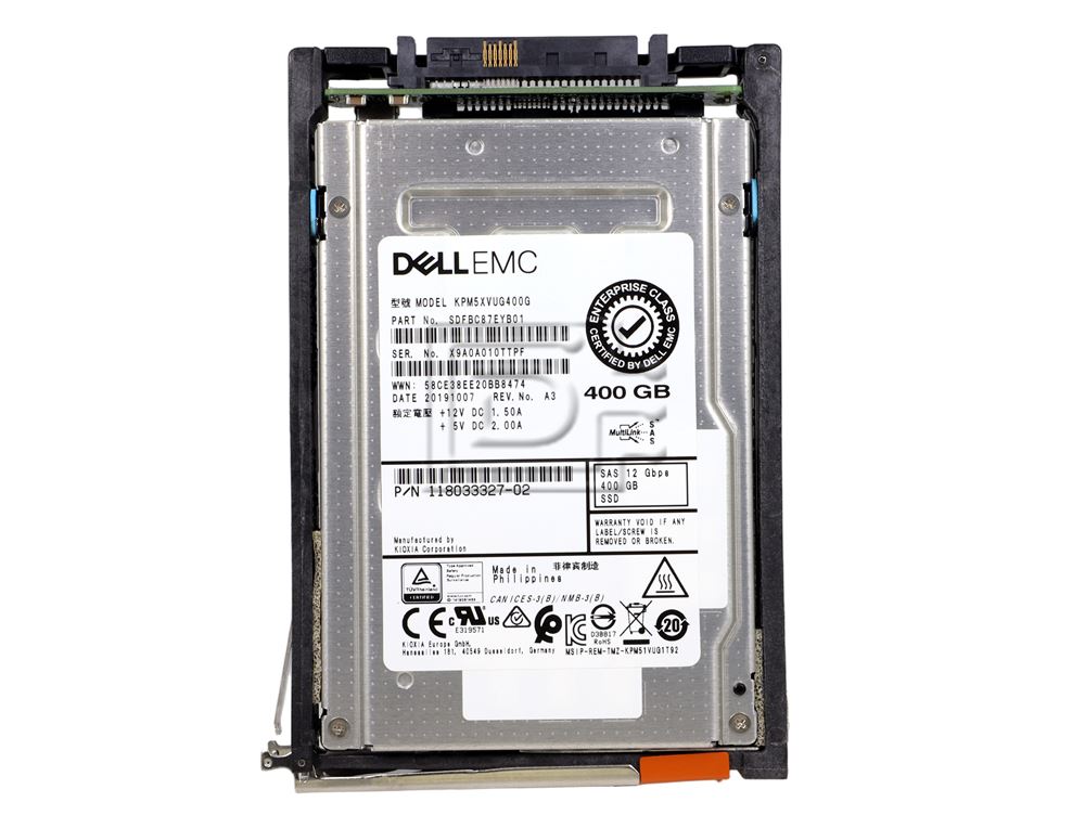 Toshiba KPM5XVUG400G 118033327-02 005052537 Dell 400GB Write Intensive WI SAS SSD Image 2 image
