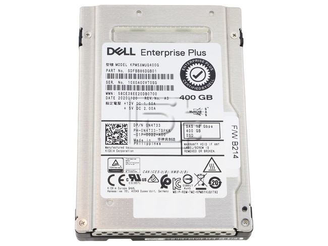 Toshiba KPM5XMUG400G N4T33 0N4T33 Dell 400GB Write Intensive WI SAS SSD Image 1 image