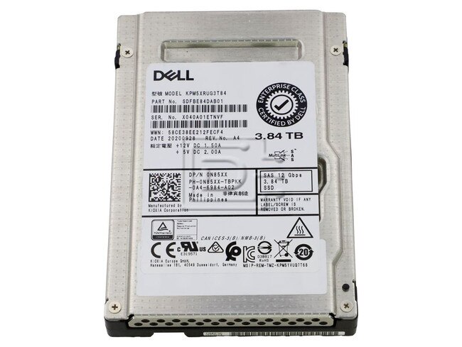 Toshiba KPM5XRUG3T84 N85XX 0N85XX SDFBE84DAB01 SAS eSSD image 1