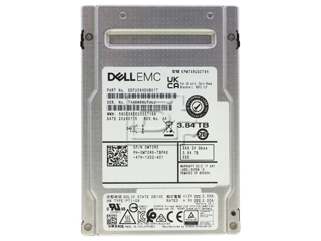 KIOXIA KPM7XRUG3T84 MT0R5 Dell 3.84TB SAS SSD ME4 / ME5 Image 1 image