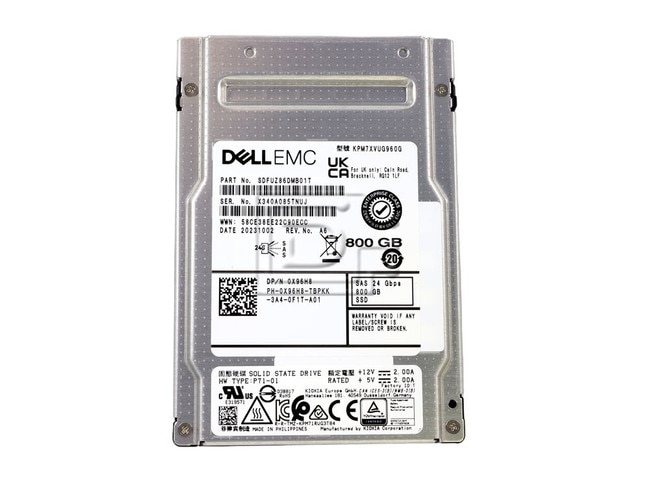 Toshiba KPM7XVUG960G X96H8 0X96H8 800GB 24Gbps SAS eSSD Image 2 image