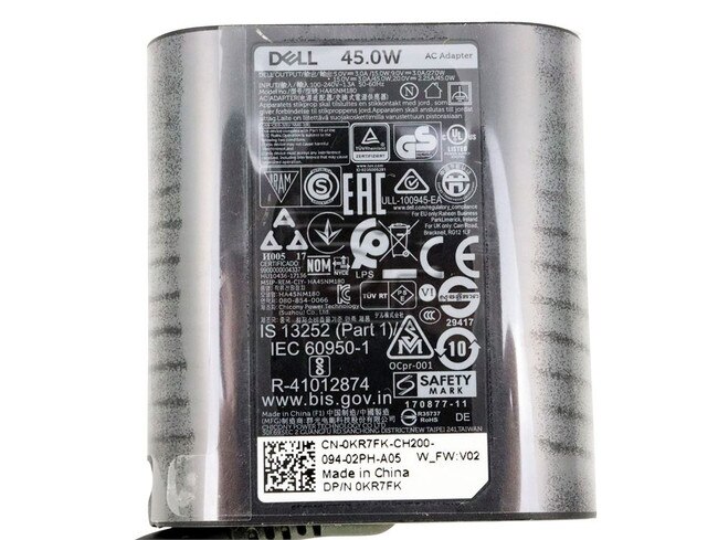 Dell KR7FK 0KR7FK HA455NM180 Dell Laptop AC Power Adapter image 2