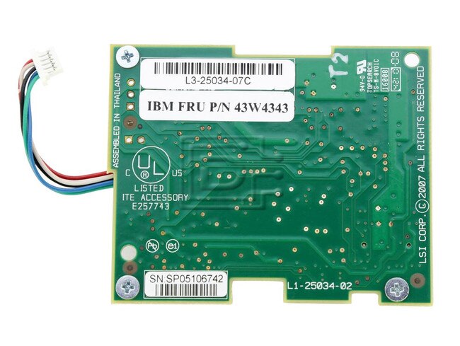 LSI Logic L1-25034-02 Battery Backup Unit BBU Controller Interface Card image 2