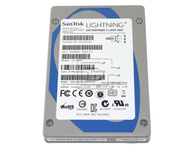 SANDISK LB406R sTec 400GB SAS SSD Drive Image 1 image