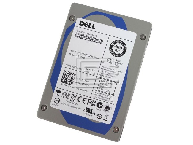 SANDISK LB406S 8NW1H 08NW1H 400GB SAS SSD Drive image 1