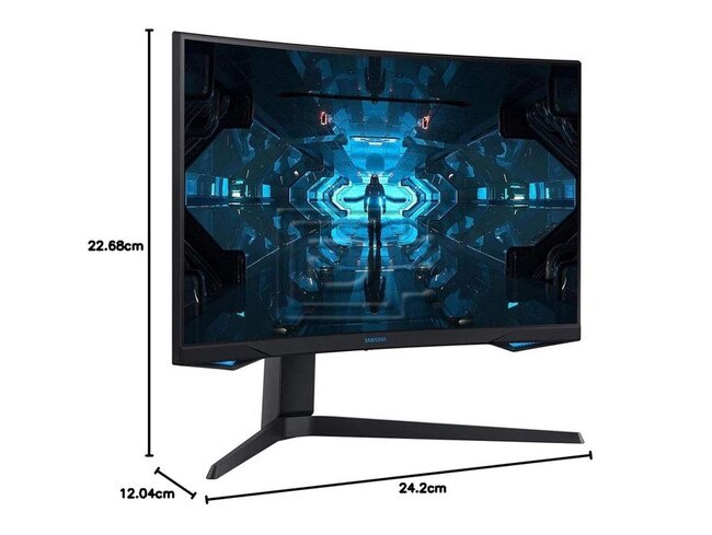 SAMSUNG LC27G75TQSNXZA SAMSUNG Odyssey G7 27 Curved 2K WQHD 240hz Gaming Monitor Image 2 image