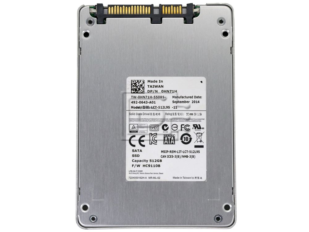 Plextor Liteon LCT-512L9S-11 2.5in 6Gbps SATA Solid State