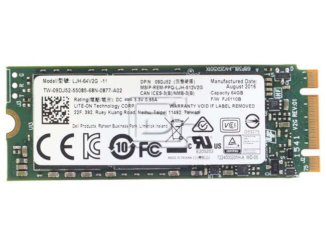 LITE-ON LJH-64V2G 09DJ52 9DJ52 SATA SSD Image 1 image