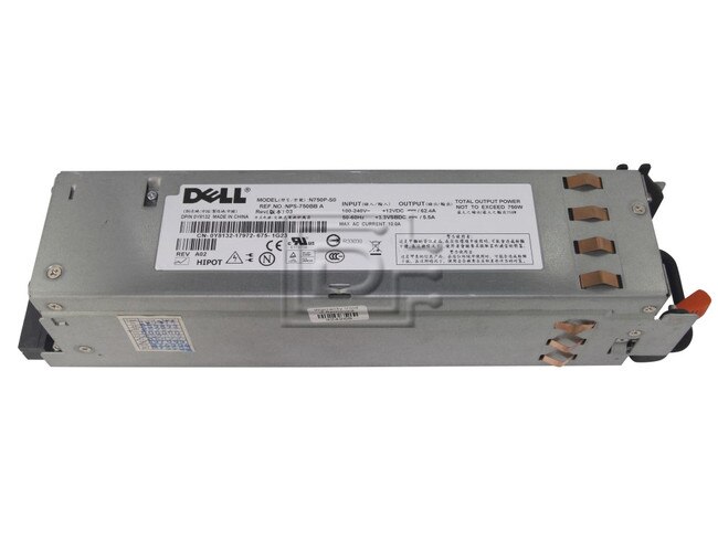 Dell M076R 0M076R Y8132 0Y8132 T9061 0T9061 NY526 0NY526 JU081 0JU081 JX399 0JX399 X404H 0X404H RX833 0RX833 GM266 0GM266 Z750P-00 7001072-Y000 NPS-750BB N750P-S0 X264D 0X264D C901D 0C901D 7001452-J000 PowerEdge 2950 Power Supply image 1