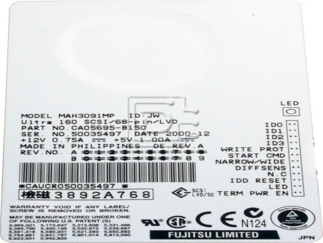 FUJITSU MAH3091MP SCSI Hard Drive image 2