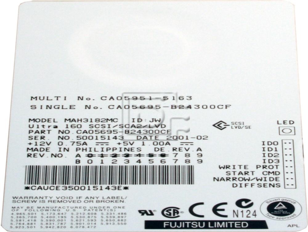 マウジー MAH3182MC Fujitsu SCSI Hard Drives
