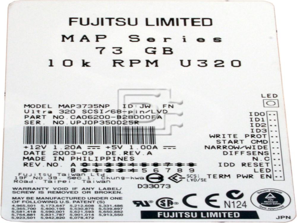 FUJITSU MAP3735NP 02R850 2R850 SCSI Hard Drive Image 2 image