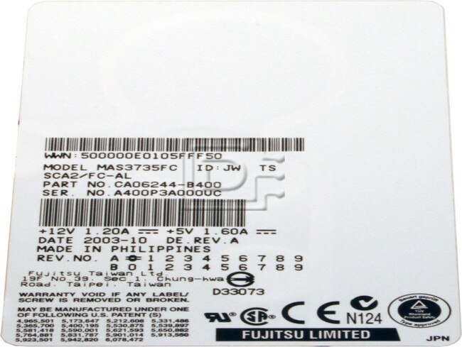 FUJITSU MAS3735FC CA06244-B400 Fiber Channel Hard Drives image 2