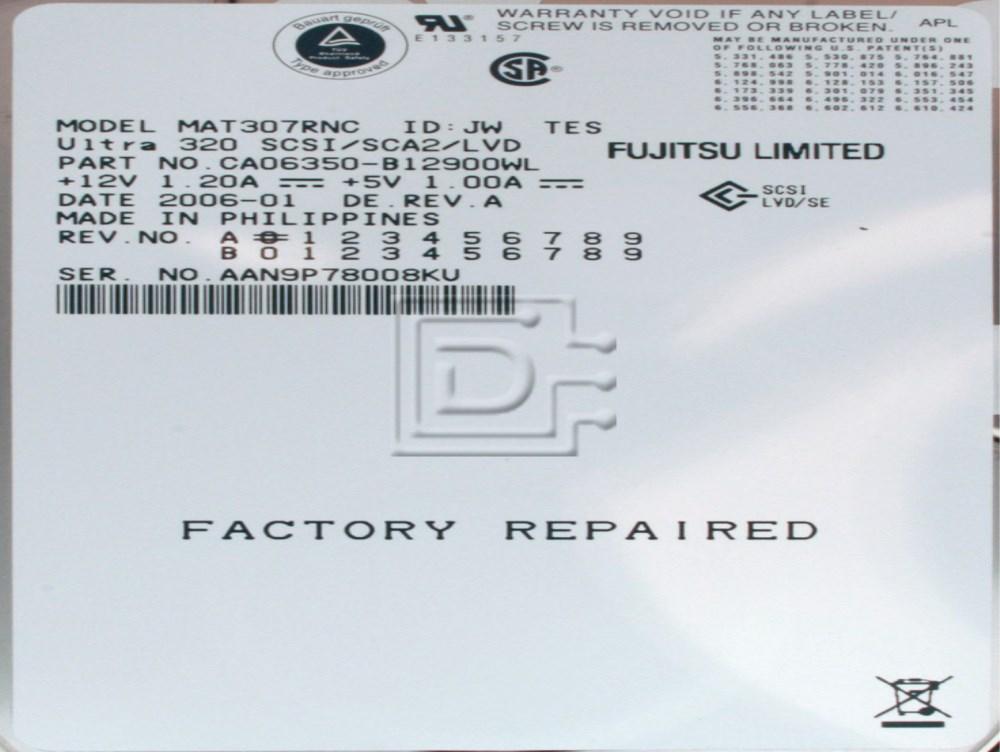 MAT3073NC FUJITSU 73GB 10K U320 SCSI 80PIN Hard Drive  