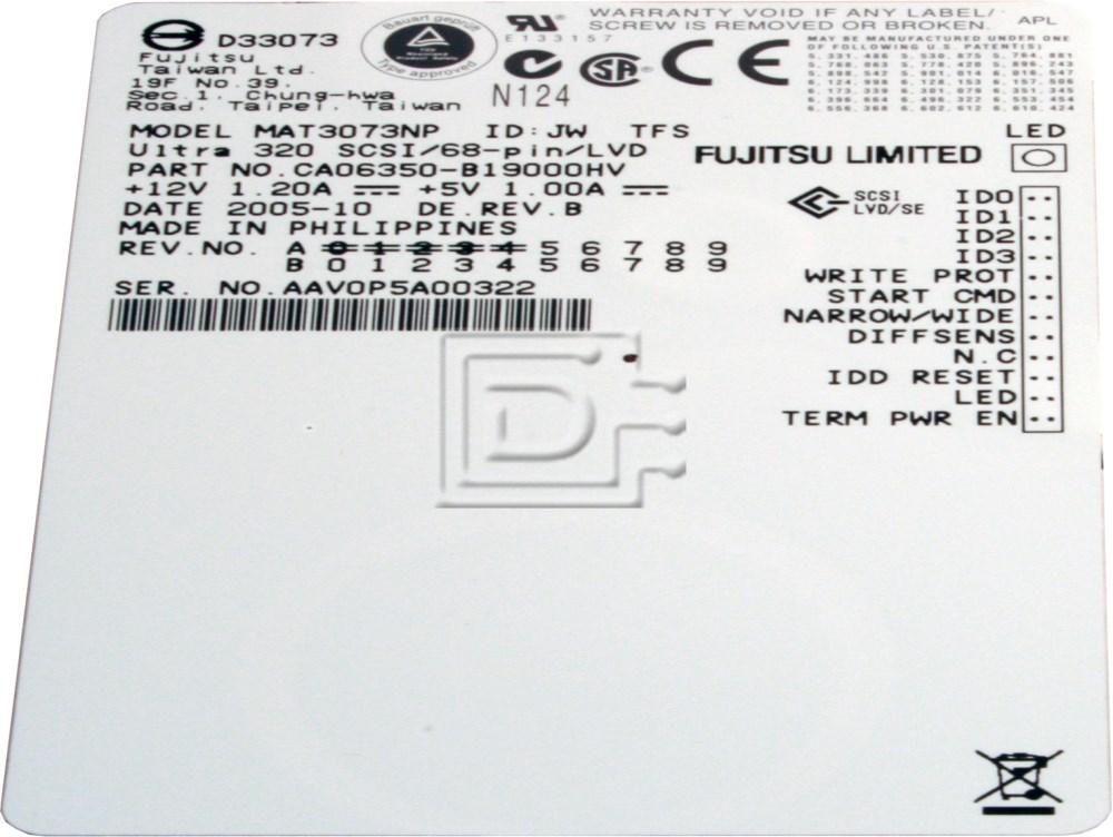 FUJITSU MAT3073NP SCSI Hard Drives Image 2 image