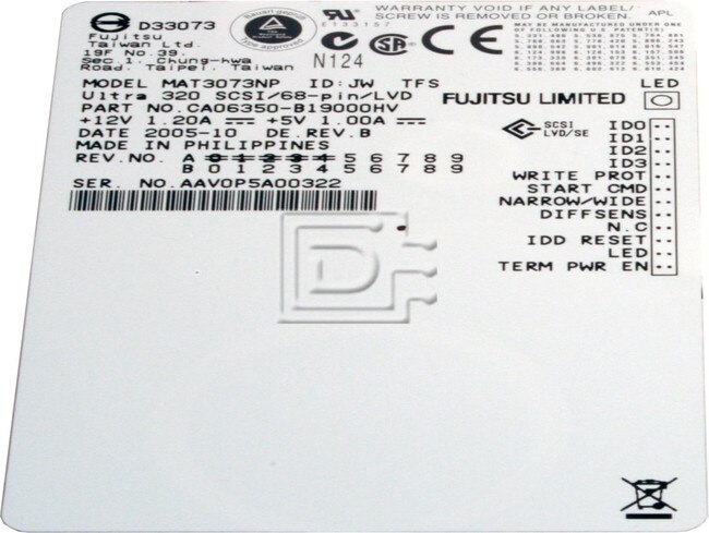 FUJITSU MAT3073NP SCSI Hard Drives Image 2 image
