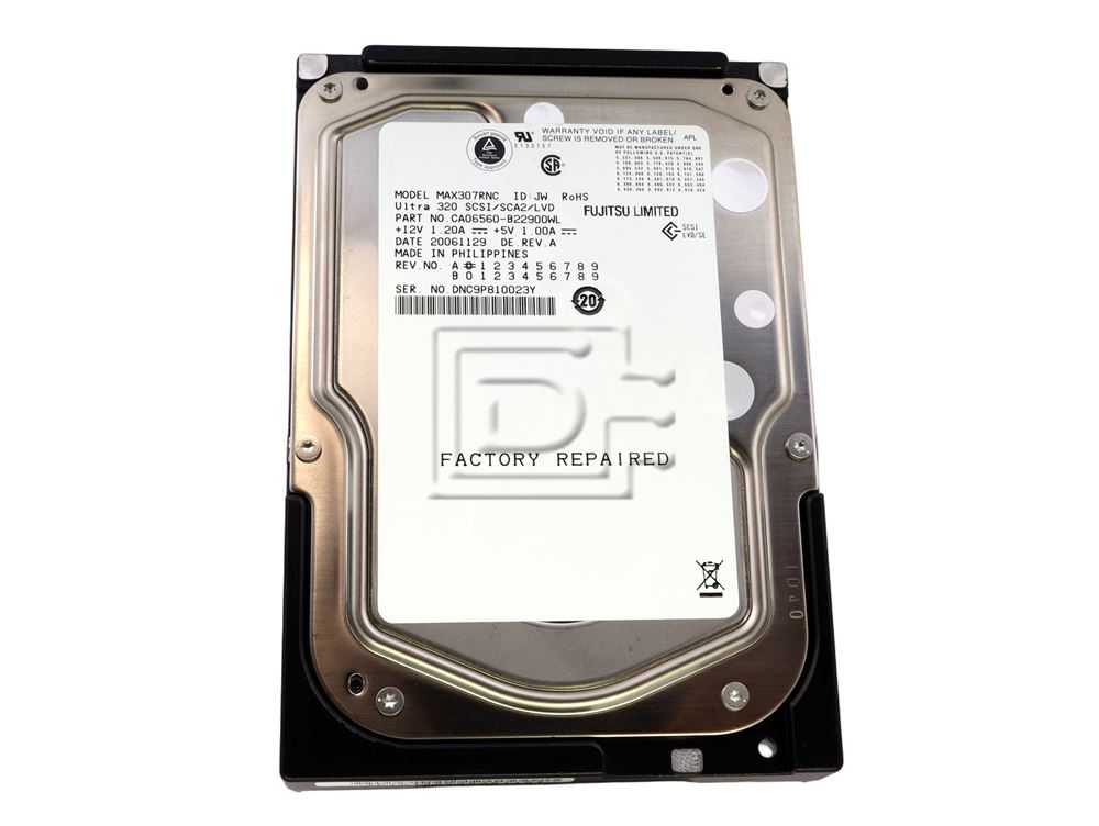 Fujitsu MBA307RNC 73GB 15K U320 80pin 320Mb/s SCA-2 SCSI Hard