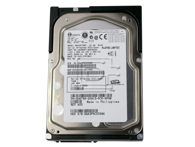 FUJITSU MAX3073RC SAS Hard Drive Image 2 image