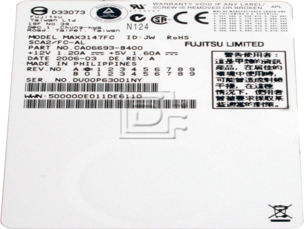 FUJITSU MAX3147FC Fibre Fiber Channel Hard Disks Image 2 image