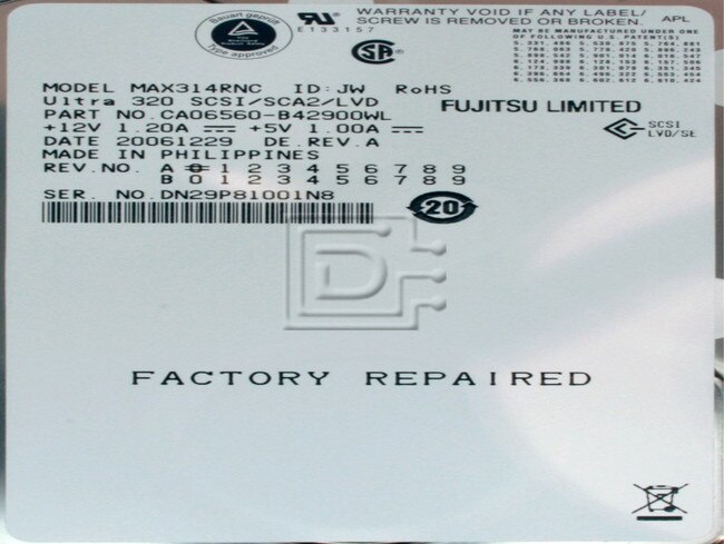 FUJITSU MAX3147NC SCSI Hard Disks image 2