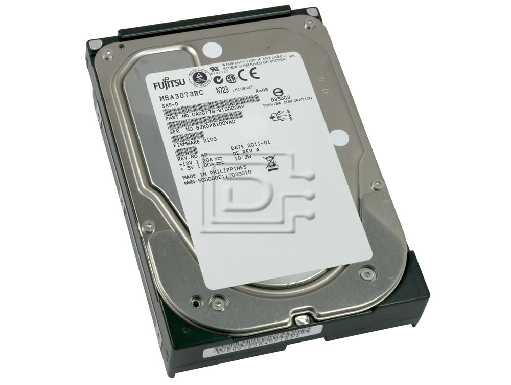 Fujitsu MBA3073RC SAS Hard Disk Drives