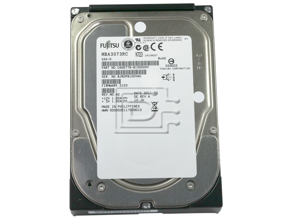Fujitsu MBA3073RC SAS Hard Drive