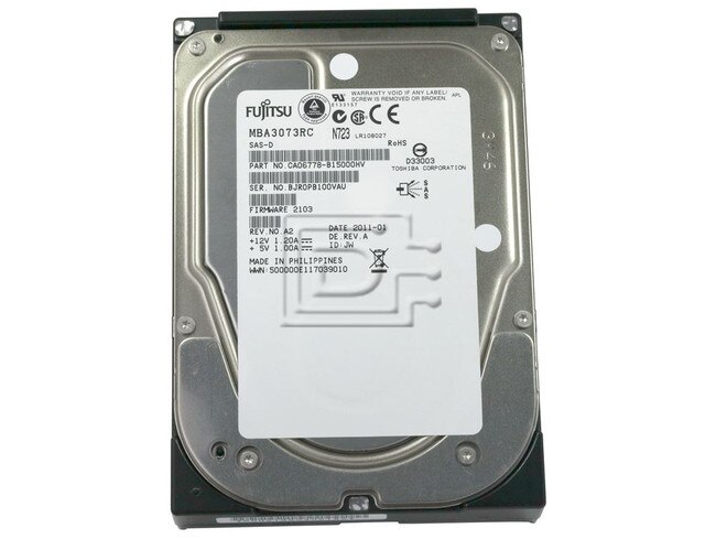 FUJITSU MBA3073RC CA06778-B100 SCSI Hard Drive image 2