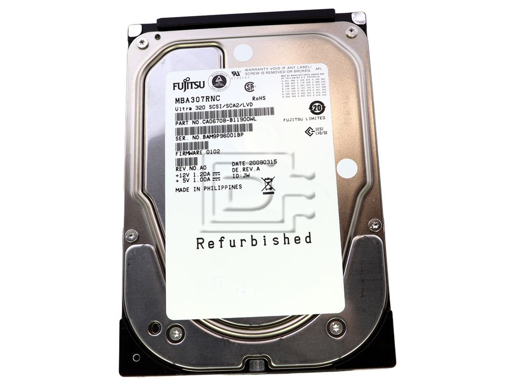 Fujitsu MBA307RNC 73GB 15K U320 80pin 320Mb/s SCA-2 SCSI Hard