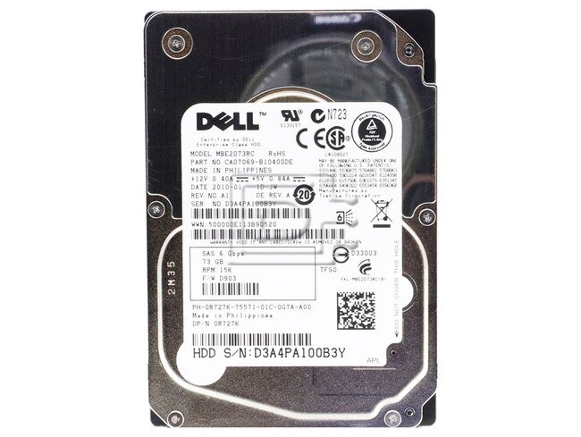 FUJITSU MBE2073RC CA07069-B100 0R727K R727K SAS Hard Drive Image 1 image