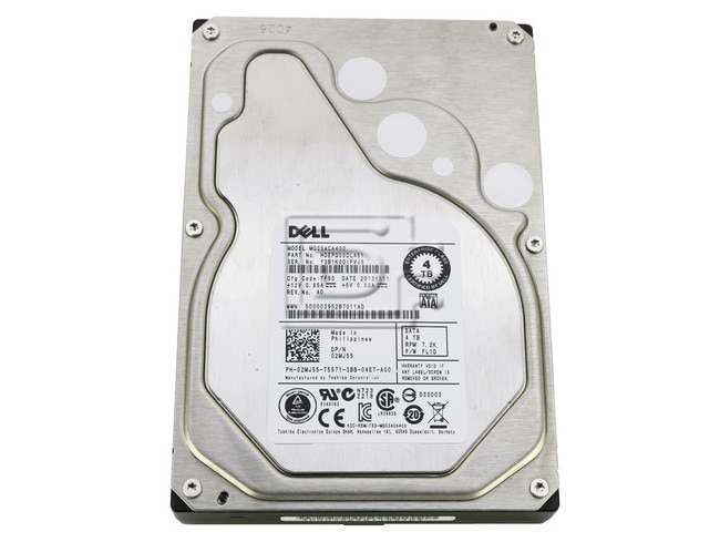 Toshiba MG03ACA400 02MJ55 2MJ55 XF27R 0XF27R 4TB Toshiba SATA Hard Drive Image 1 image