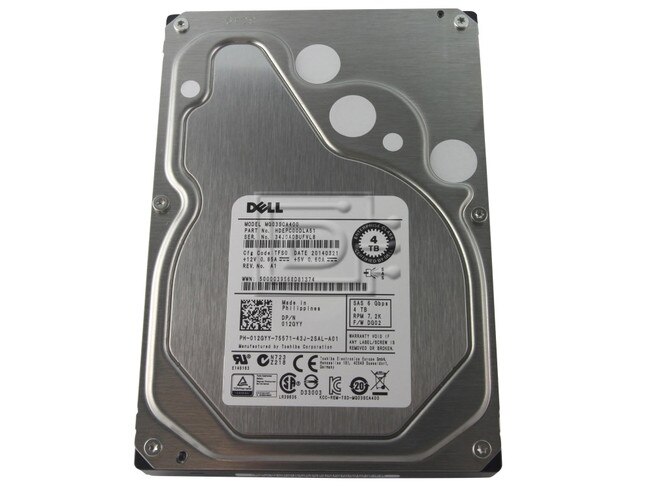 Toshiba MG03SCA400 12GYY 012GYY 4TB SAS Hard Drive image 2