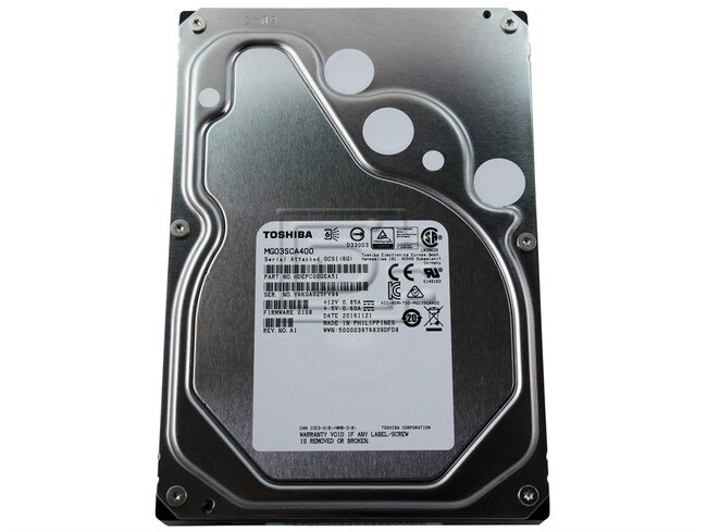 Toshiba MG03SCA400 4TB SAS Hard Drive image 1