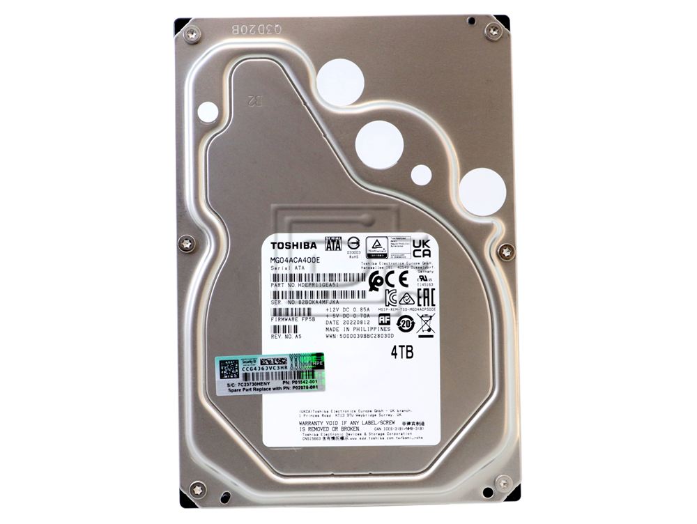 Toshiba MG04ACA400E HDEPR11GEA51 P01542-001 P02075-001 4TB SATA Hard Drive Image 2 image