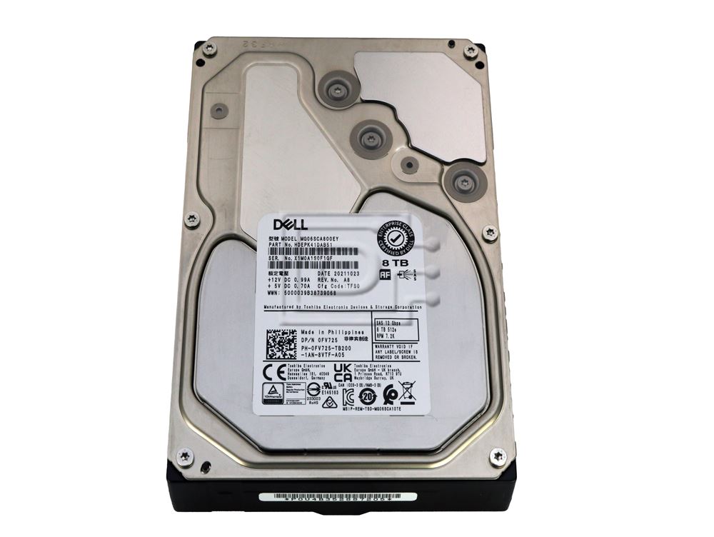 mgdw Toshiba MG06SCA800EY / Dell FV725 8TB 3.5