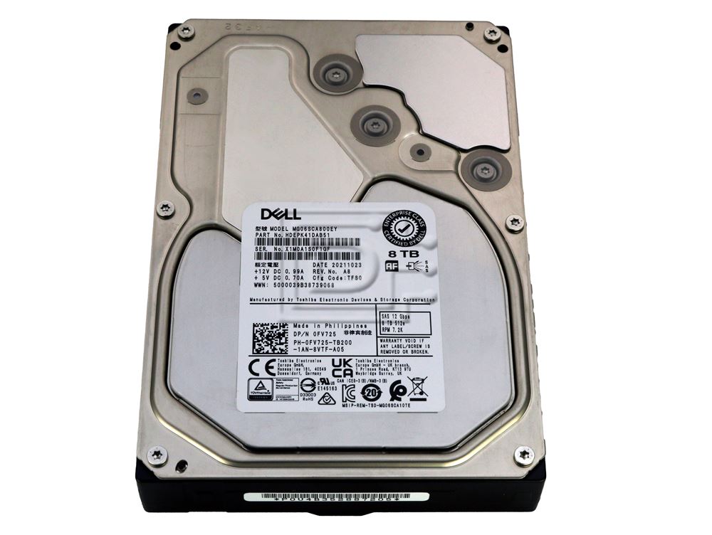 Toshiba MG06SCA800EY / Dell FV725 8TB 3.5