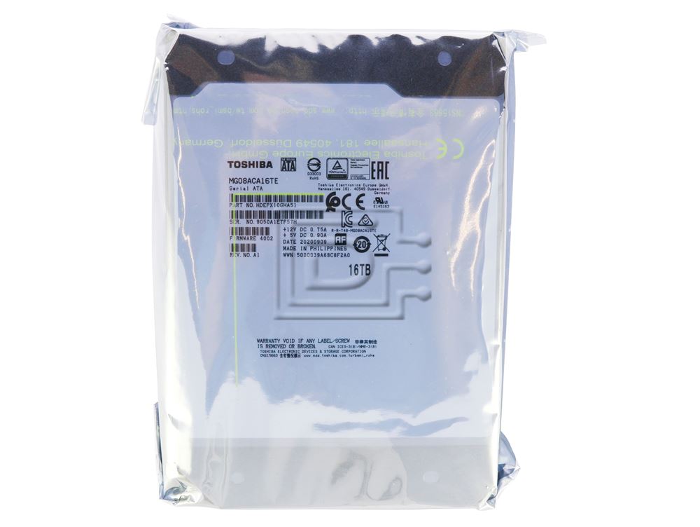 Toshiba MG08ACA16TE HDEPX10GHA51 SATA Hard Drive Image 3 image
